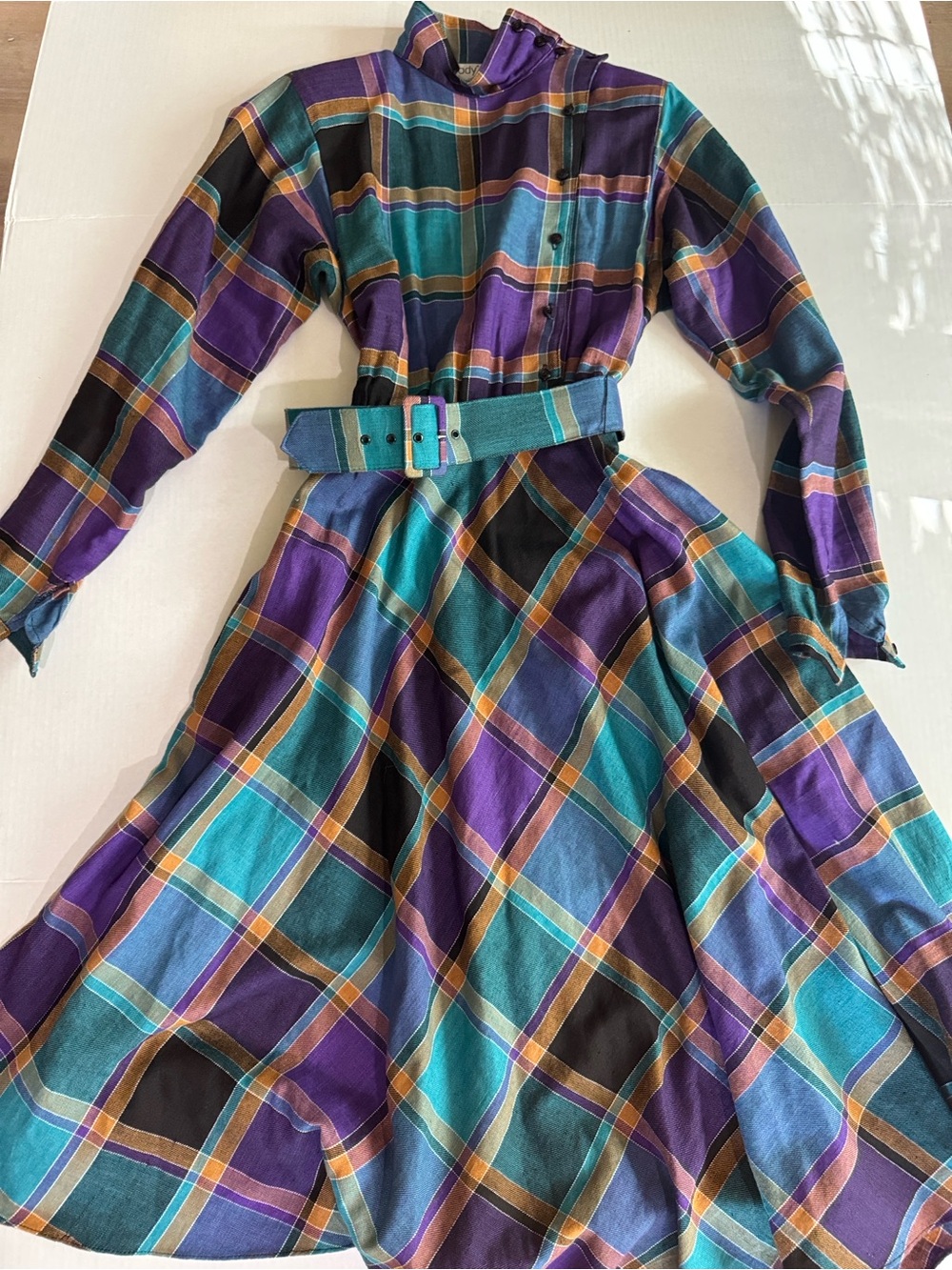 Vintage Jody California Dress Plaid with pockets